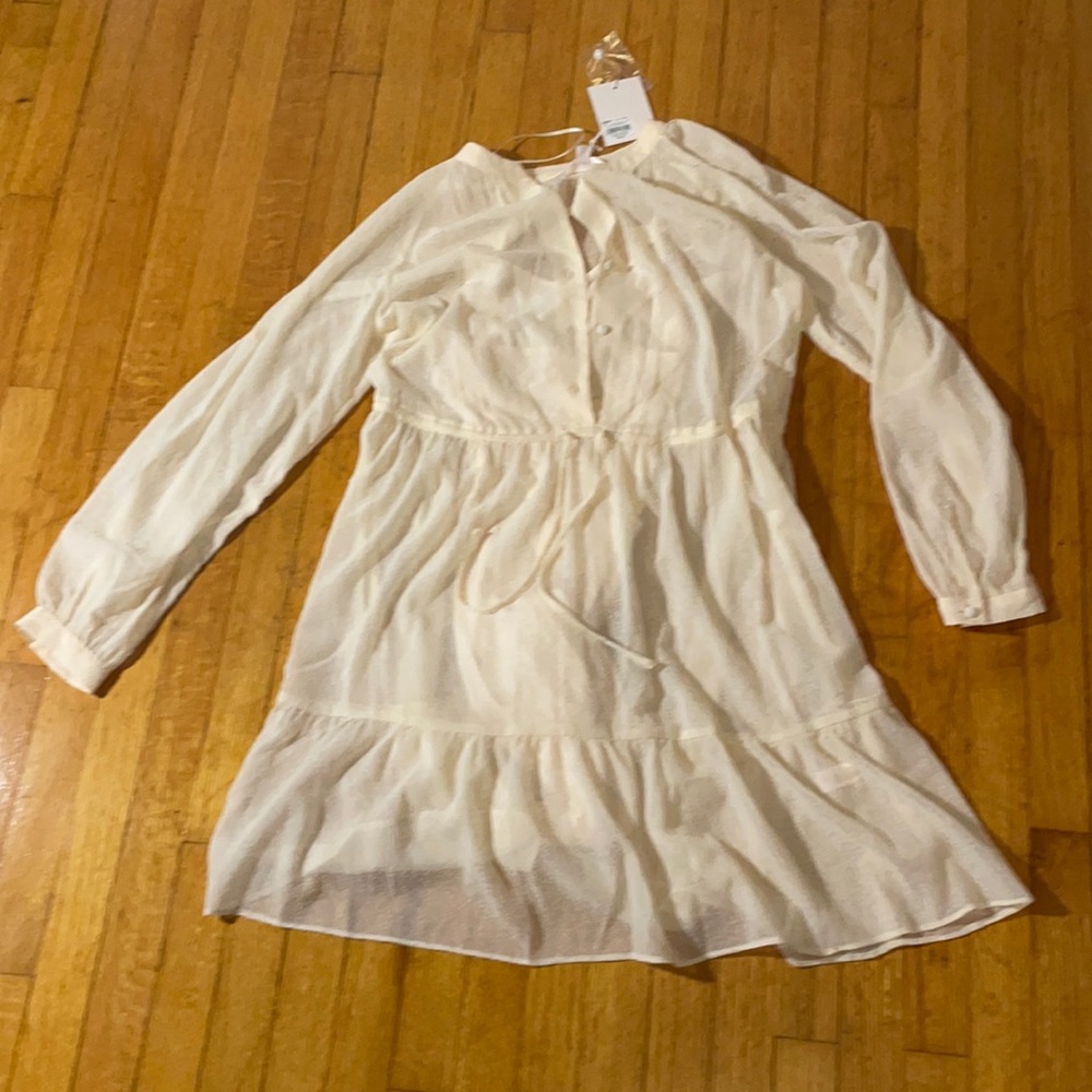 LC Lauren Conrad Cottagecore Cream Dress